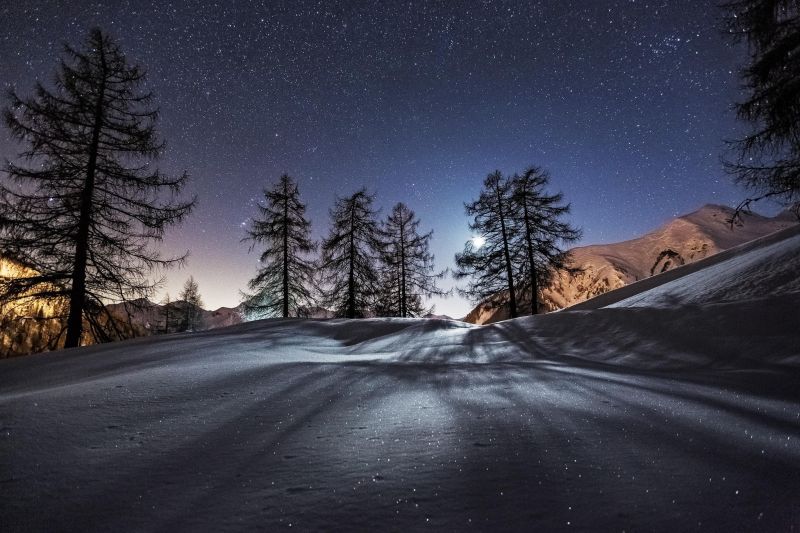2048x1365 px, krajina, Měsíc, Příroda, noc, hora 2048x1365 px, krajina, Měsíc, Příroda, noc, hora
