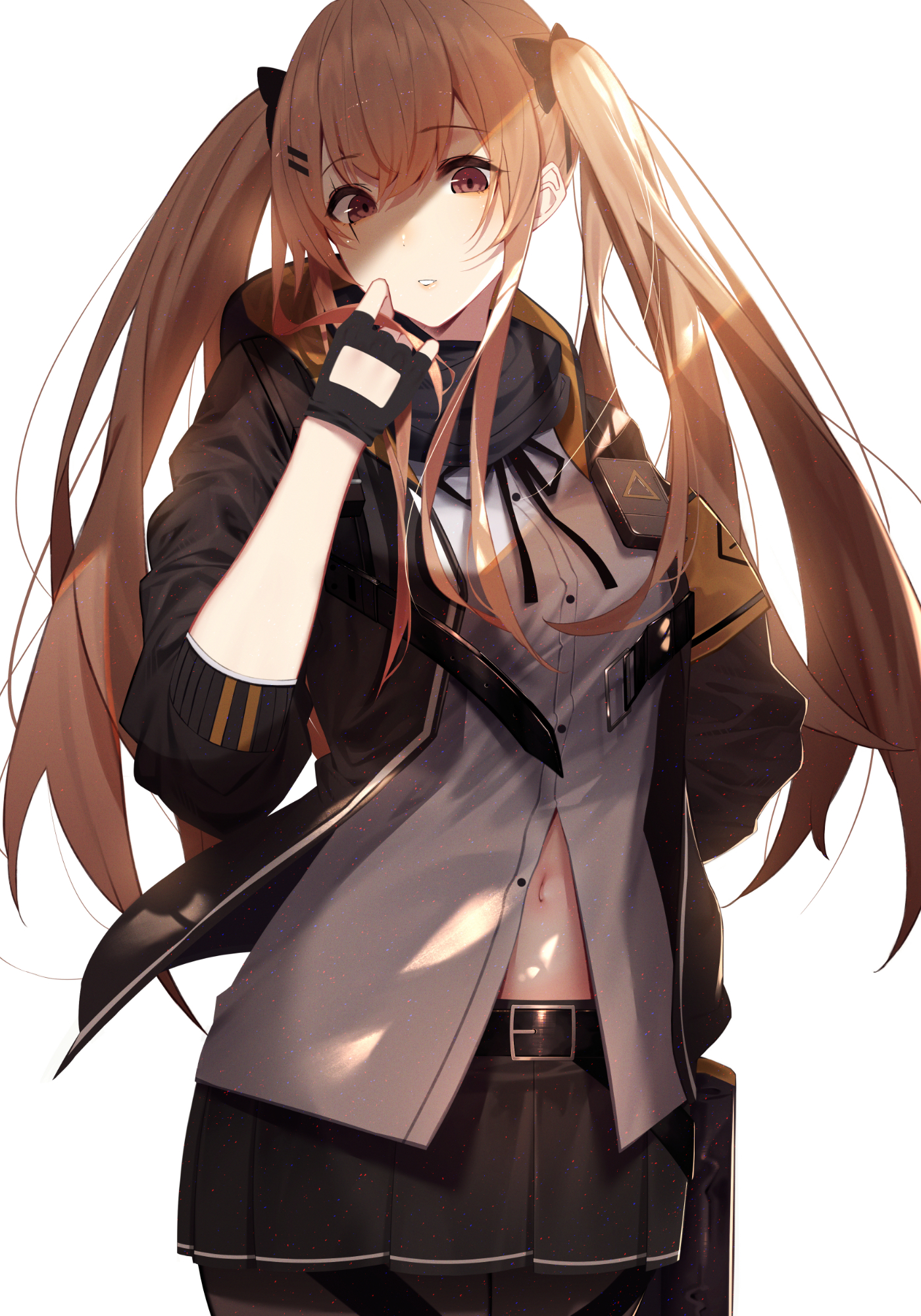 สาวอะนิเมะ, อะนิเมะ, พื้นหลังที่เรียบง่าย, หญิงแถวหน้า, UMP9 Girls Frontline, kisui