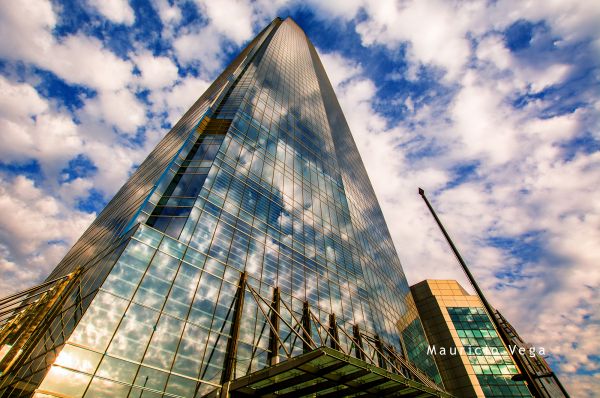 Chile,Santiago,building,clouds,skyscraper,high