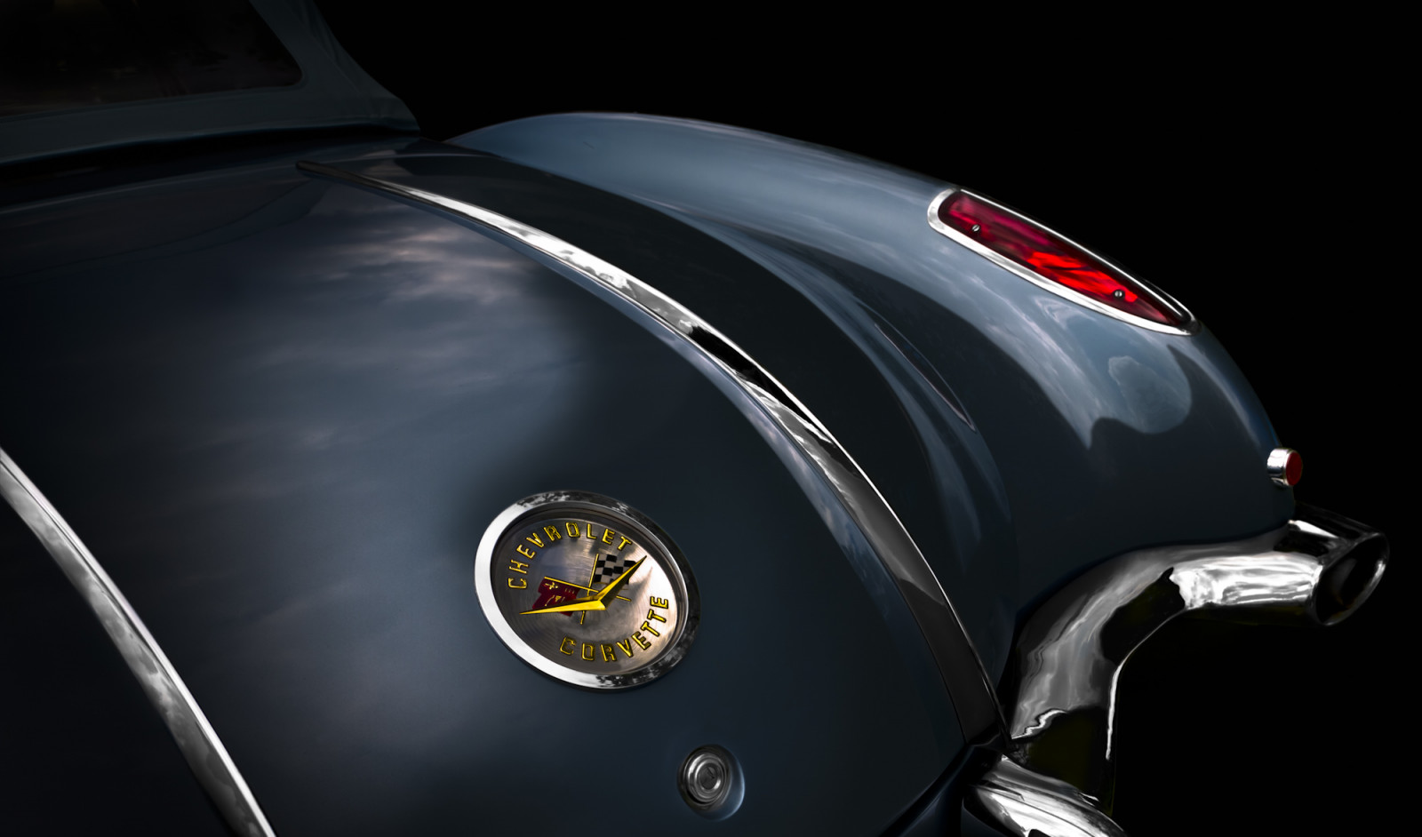 modrý, UMĚNÍ, cars, Chevrolet, sportovní, auto, vinobraní, sval, 1958, Korveta, automobily, hotrods, ratrods, carart, AUTOART, 1958 korveta, Neilbanichfotografie