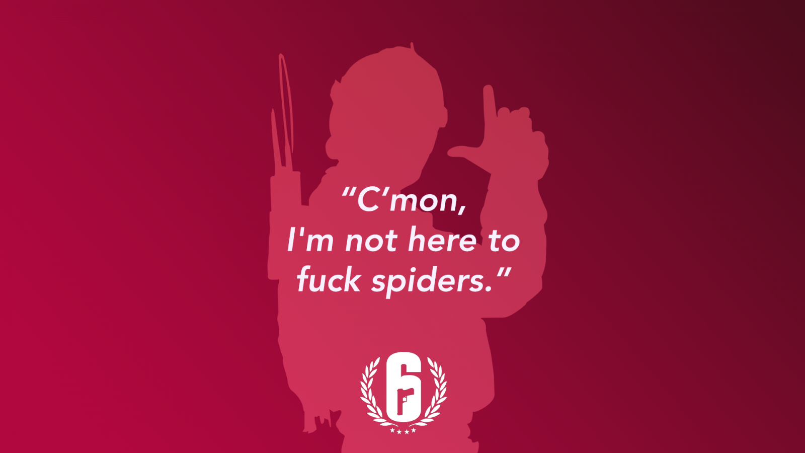 Cool R6 Qoute Wallpaper : red, Rainbow 6 Siege, silhouette, simple, quote, gradient ...