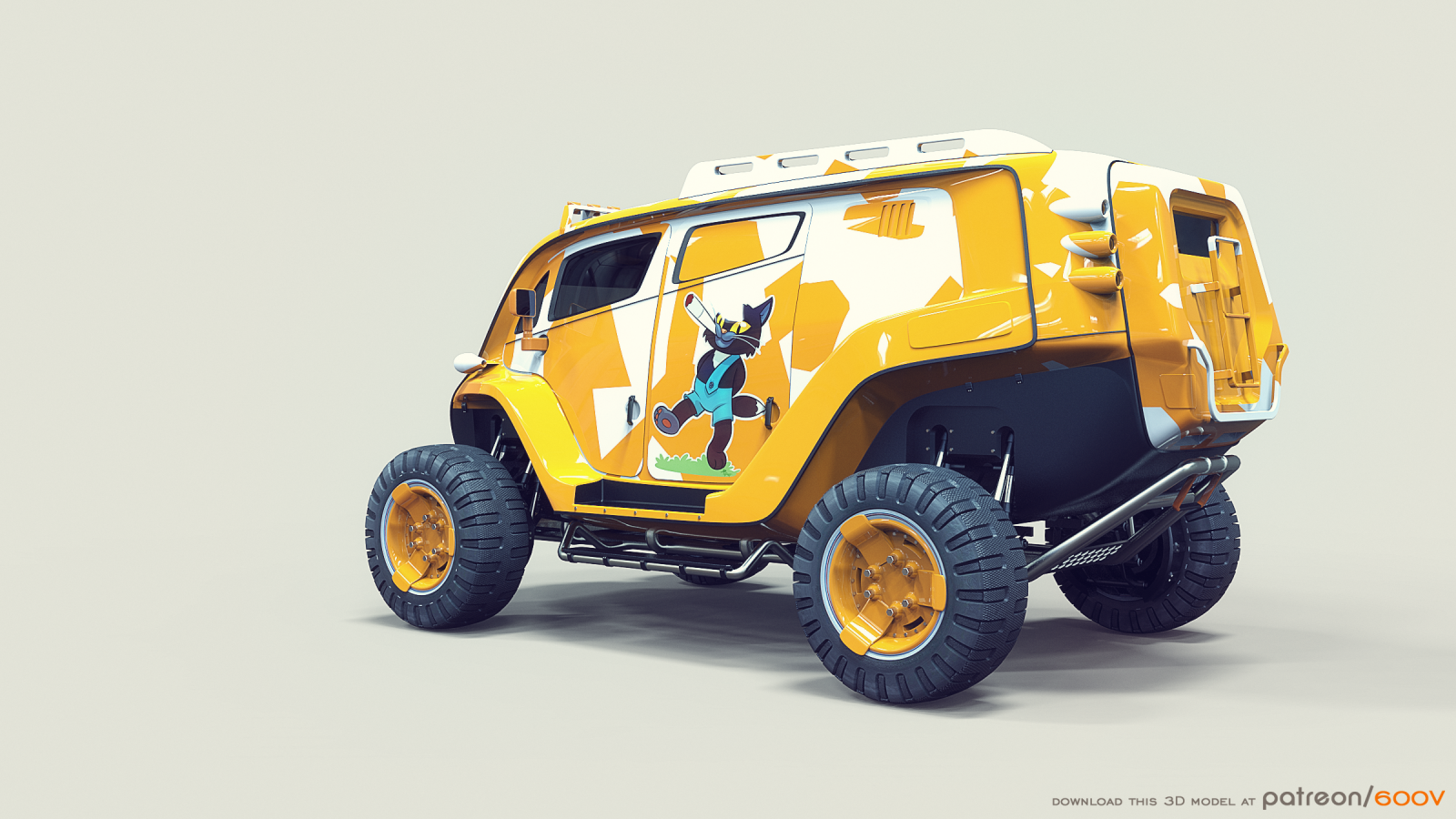 auto, koncepčních vozů, vozidlo, Hračka, závodění, 600V, UAZ 2061, pozemní vozidla, automobil make, model auta, auto závodní, sportovní užitkové vozidlo, vojenské vozidlo, off road, terénní vozidlo, off road závodní