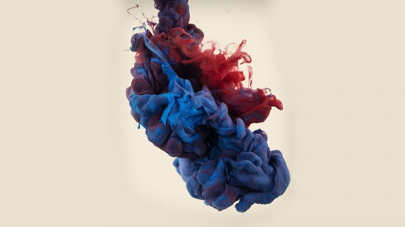 ilustrace, digitální umění, jednoduché pozadí, Červené, modrý, kapalina ilustrace, digitální umění, jednoduché pozadí, Červené, modrý, kapalina